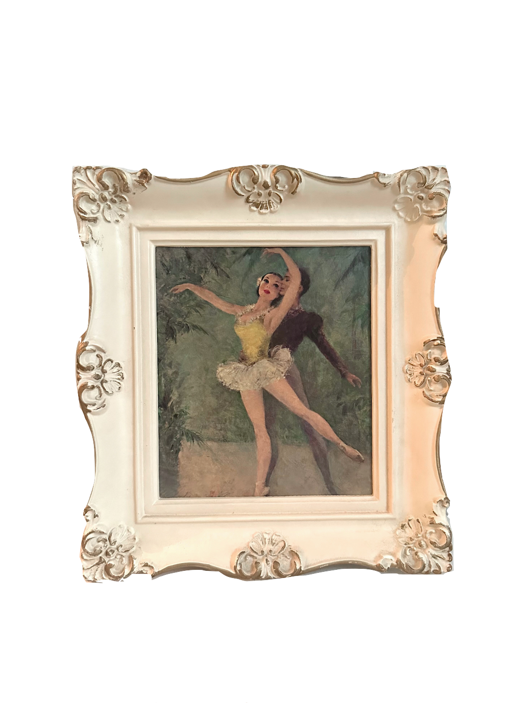 Vintage Ballerina Framed Print
