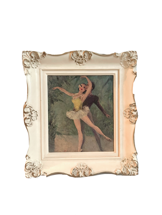 Vintage Ballerina Framed Print