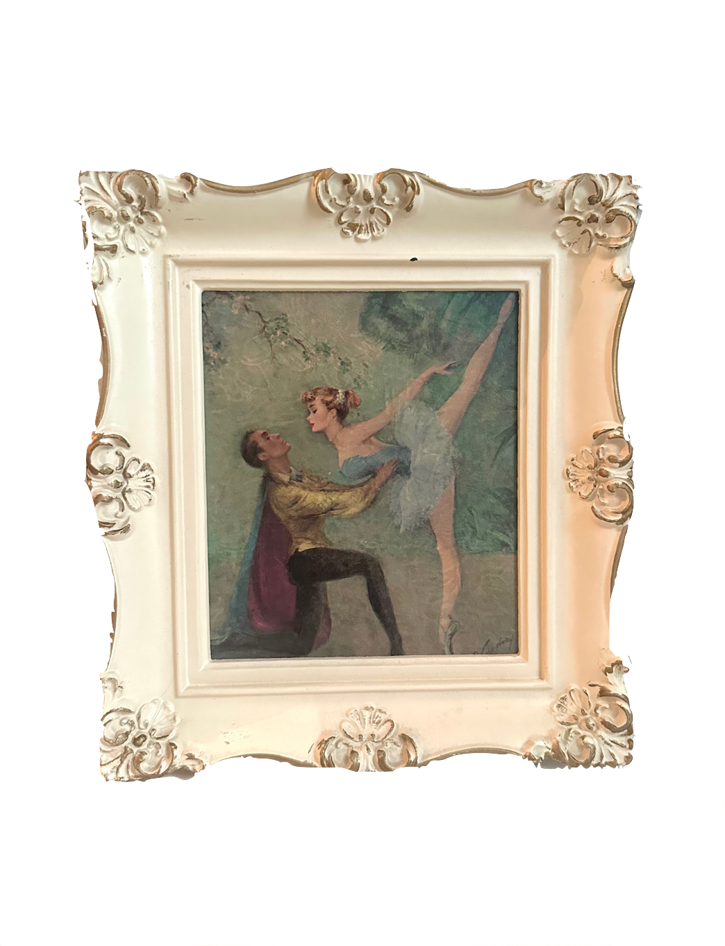 Vintage Ballerina Framed Print