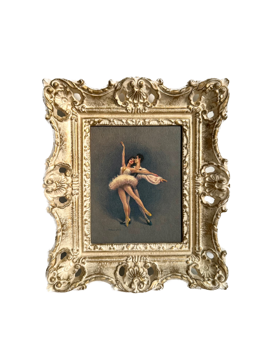 Vintage Ballerina Framed Print
