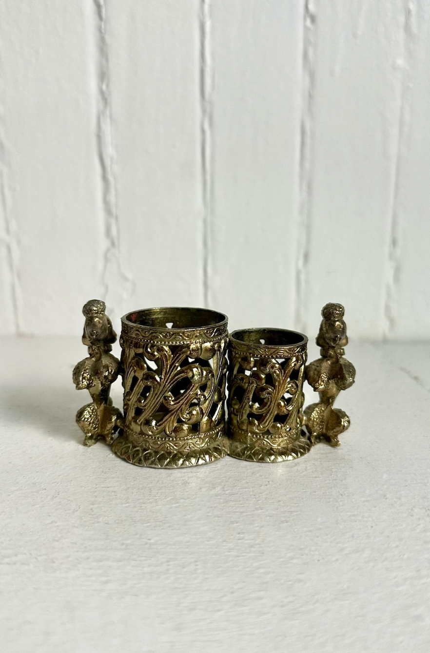 Vintage Poodle Dog Lipstick Holder