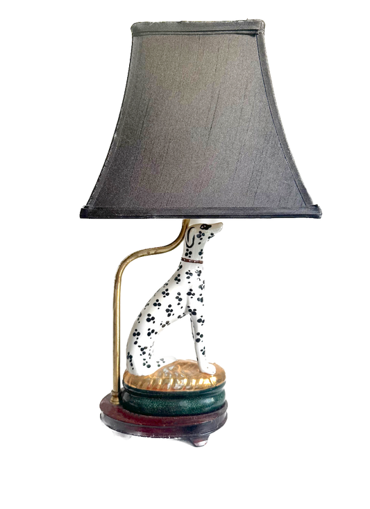 Vintage Dalmation Dog Lamp