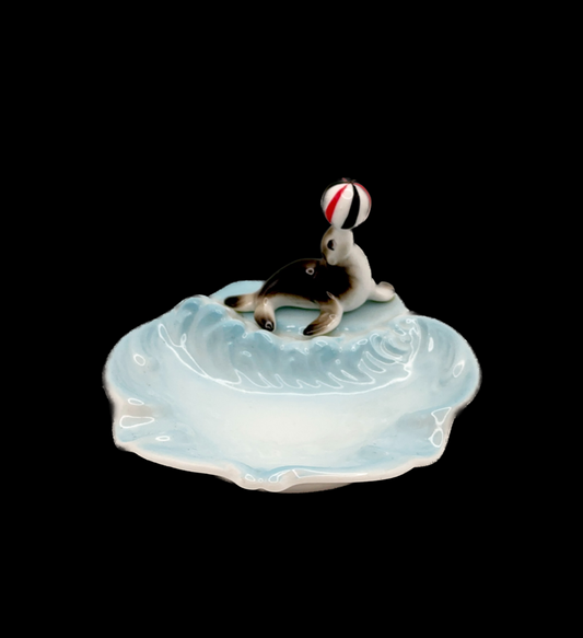 Vintage Circus Sea Lion Ring Dish