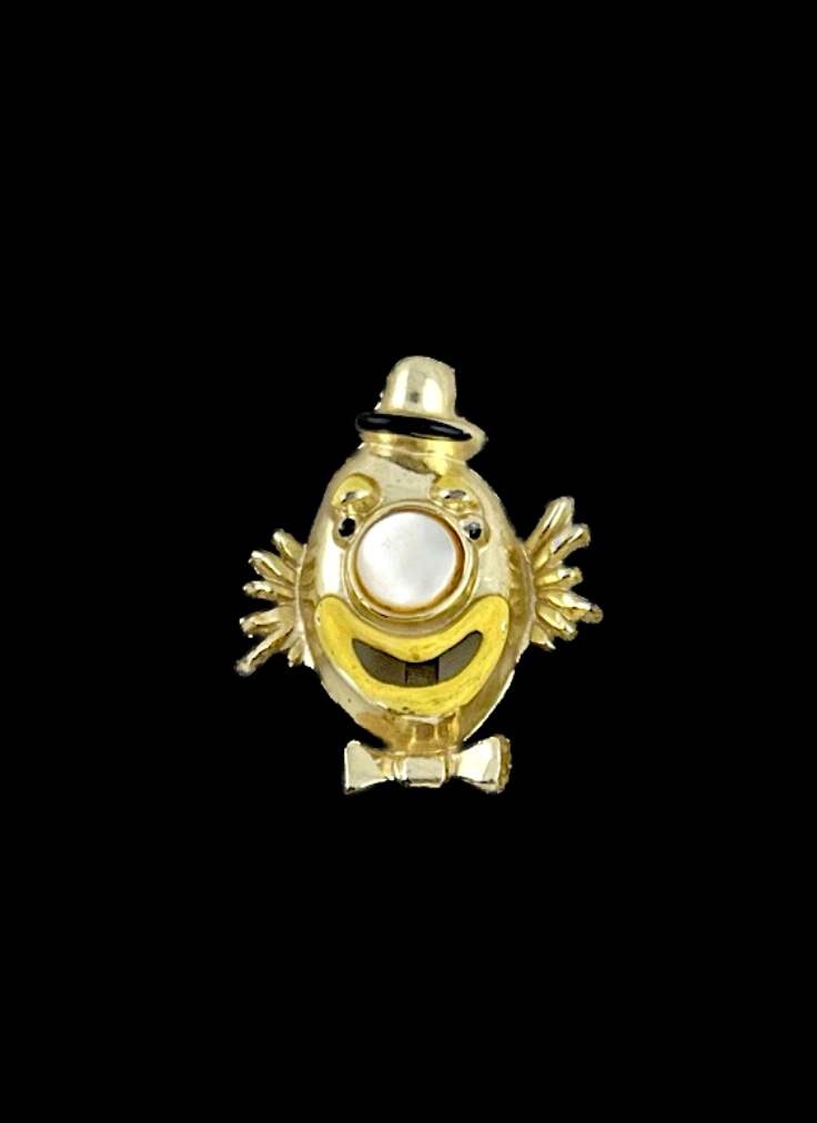 Vintage Clown Face Pin