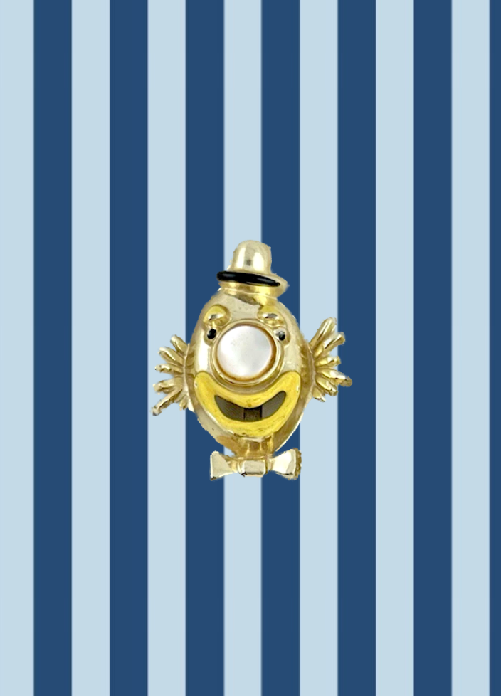 Vintage Clown Face Pin