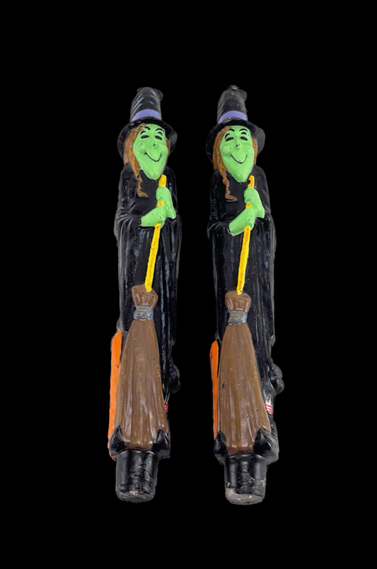 Vintage Halloween Witch Taper Candles