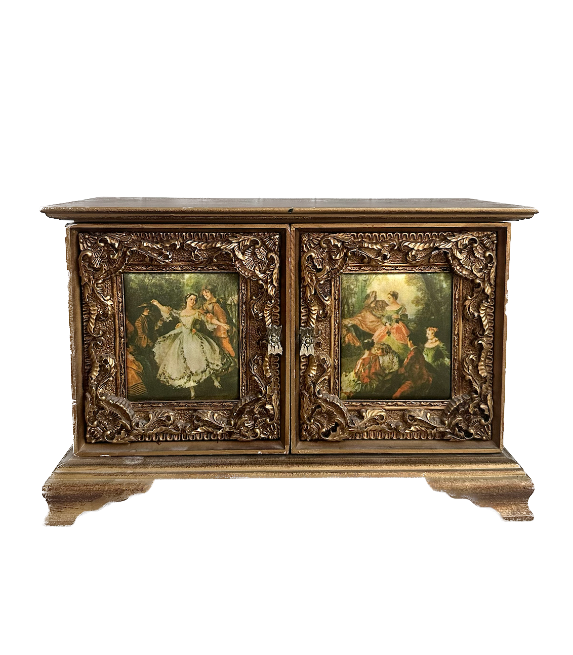 Vintage Wood Jewelry Box