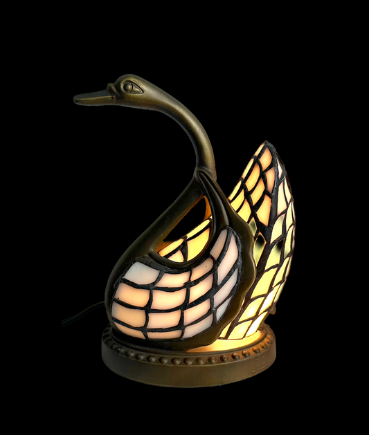 Vintage Swan Lamp