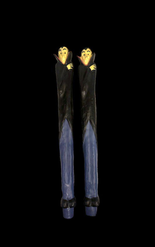 Vintage Halloween Vampire Taper Candles