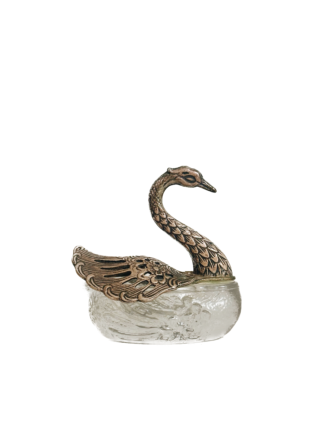 Vintage Swan Trinket Ring Dish