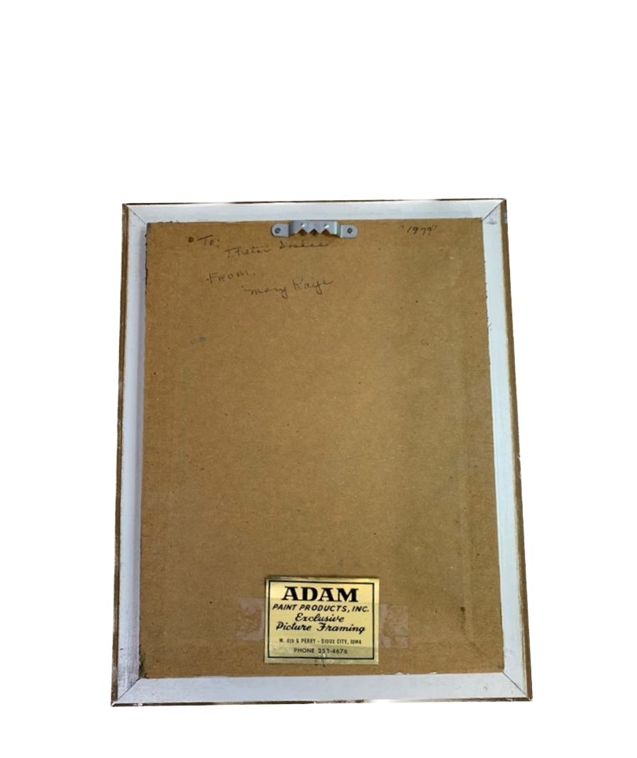 Vintage Love Framed Needlepoint