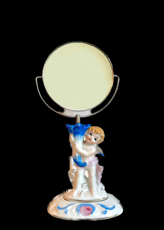 Vintage Cherub Vanity Mirror