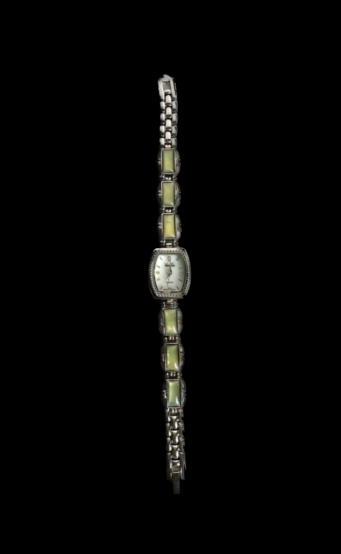 Vintage Green Stone Watch