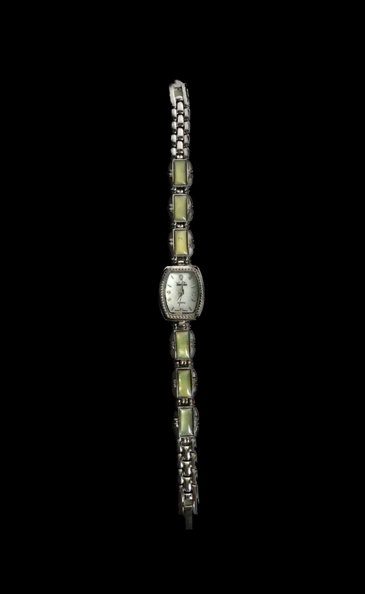 Vintage Green Stone Watch