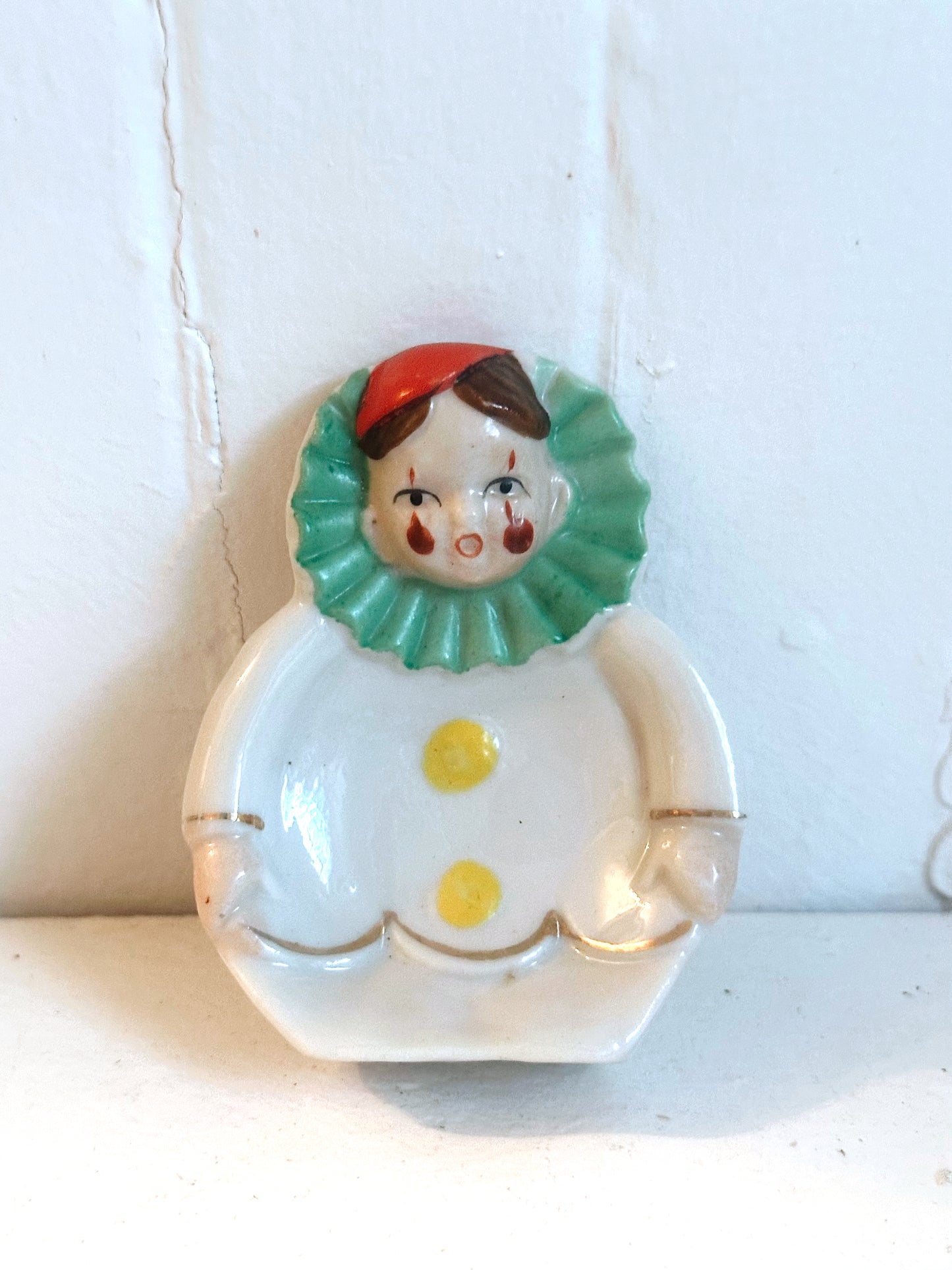 Vintage Pierrot Clown Mini Ashtray