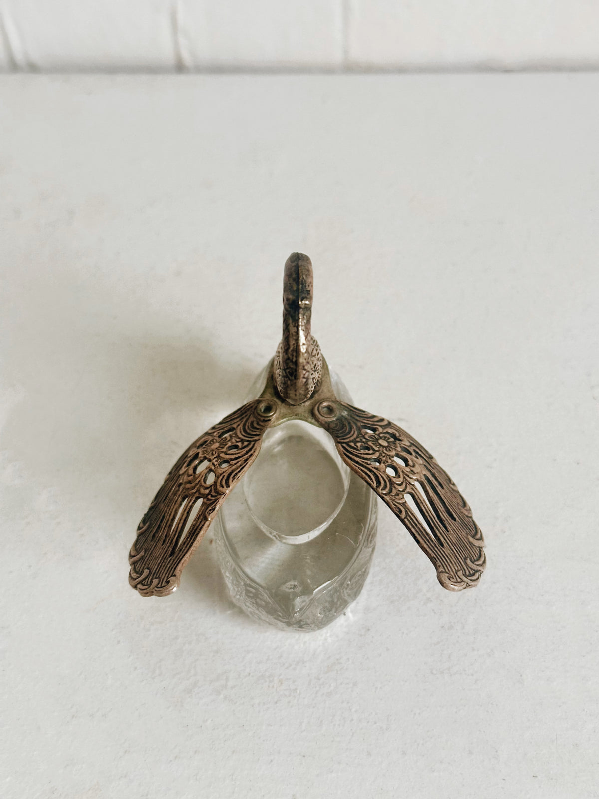 Vintage Swan Trinket Ring Dish