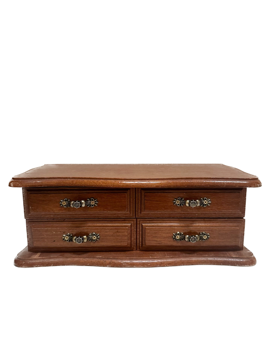 Vintage Wood Jewelry Box
