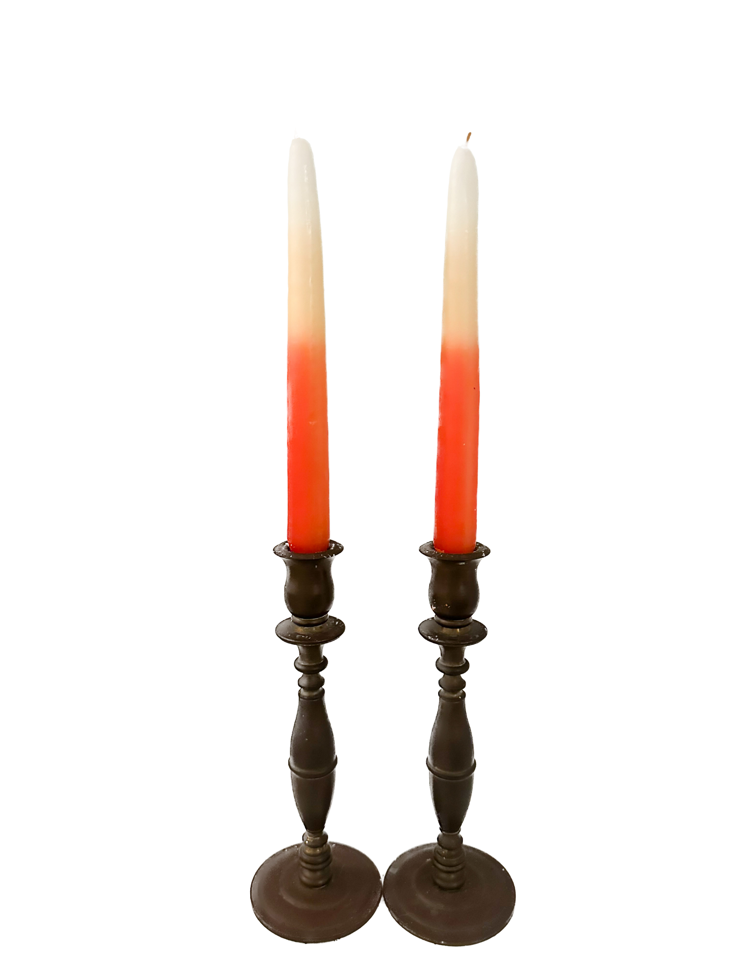 Vintage Candy Corn Taper Candles