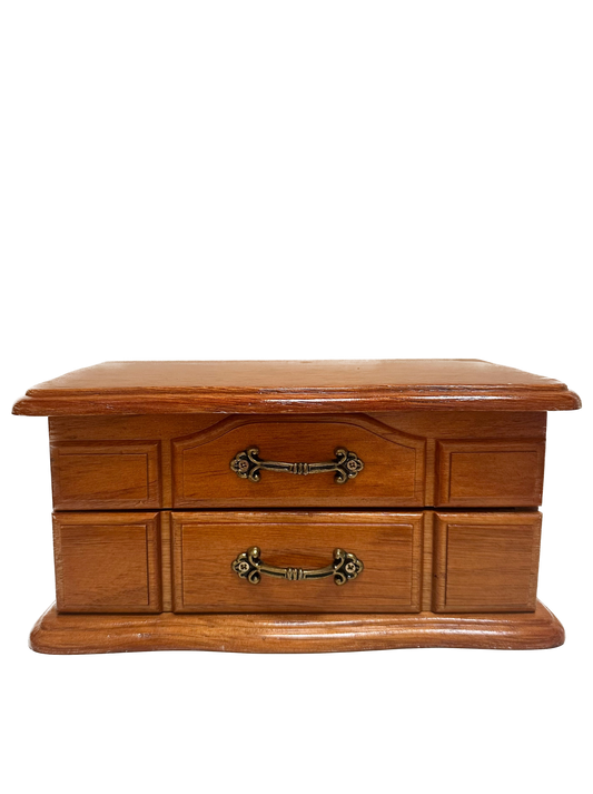Vintage Wood Jewelry Box
