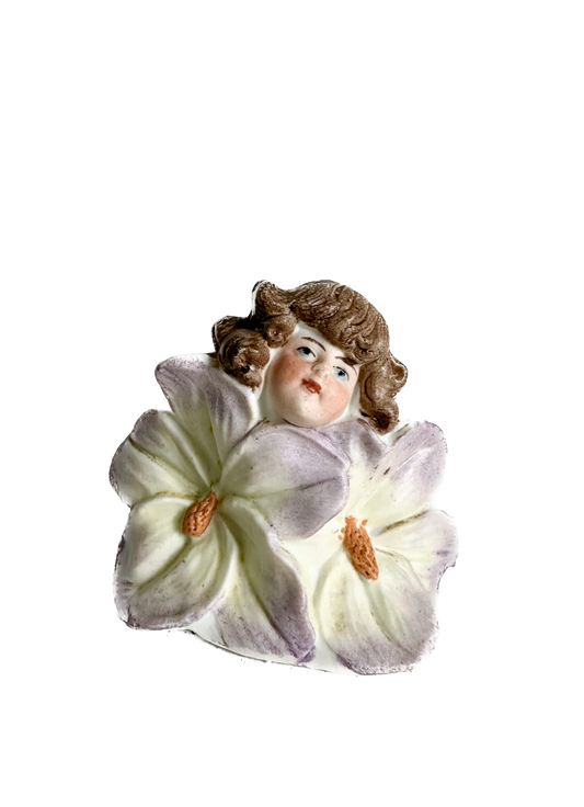Vintage Anthropomorphic Flower Girl Lipstick Holder