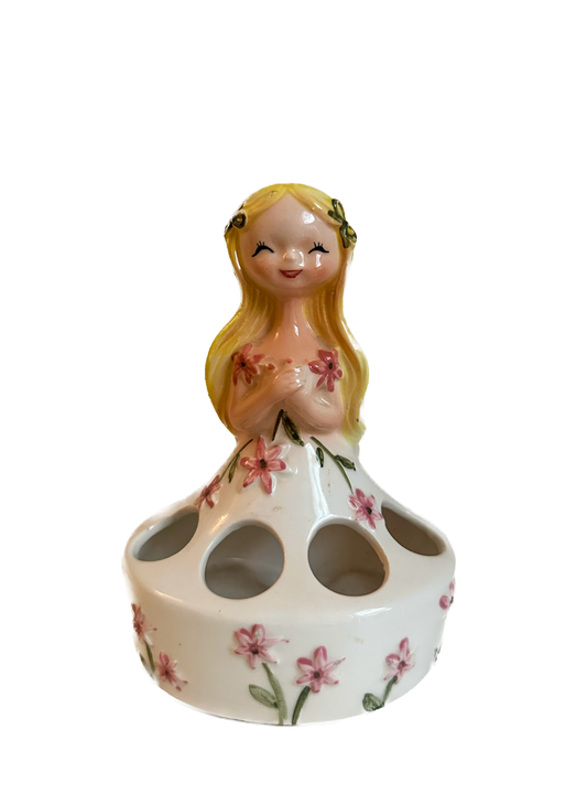 Midcentury Flower Girl Lipstick Holder
