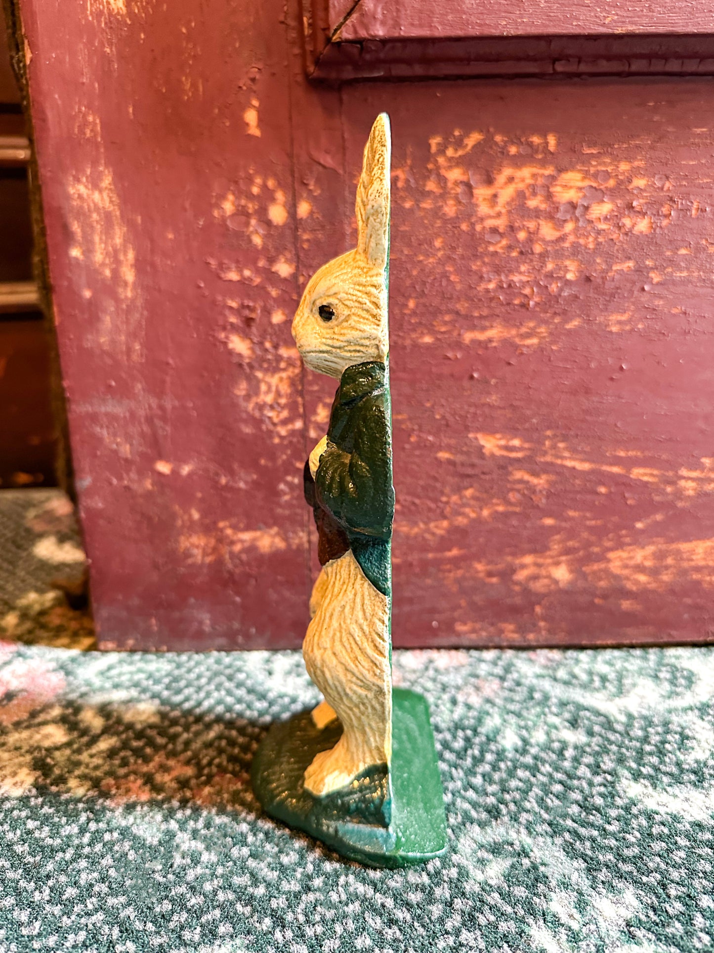 Vintage Cast Iron Rabbit Door Stop