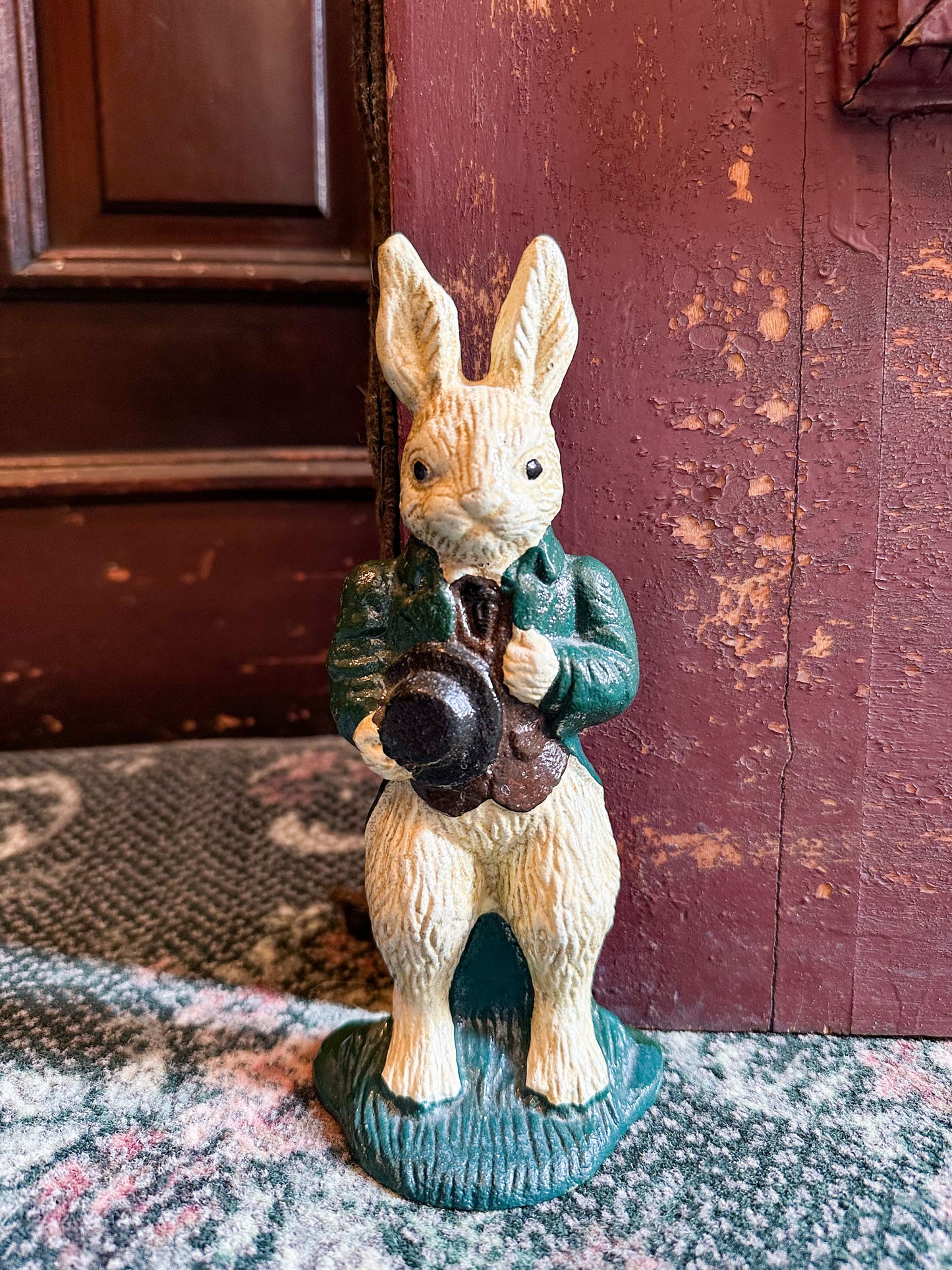 Vintage Cast Iron Rabbit Door Stop