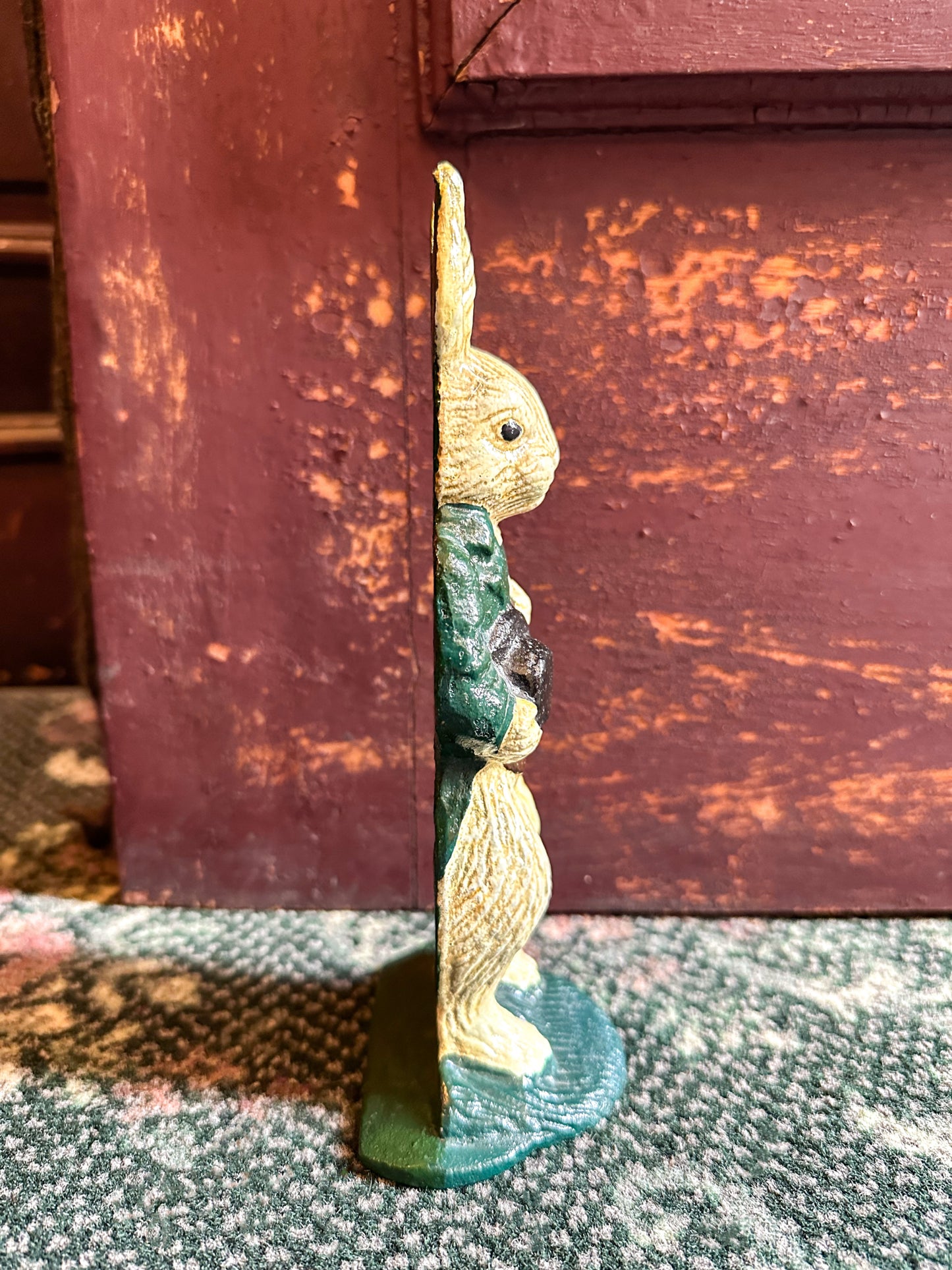 Vintage Cast Iron Rabbit Door Stop