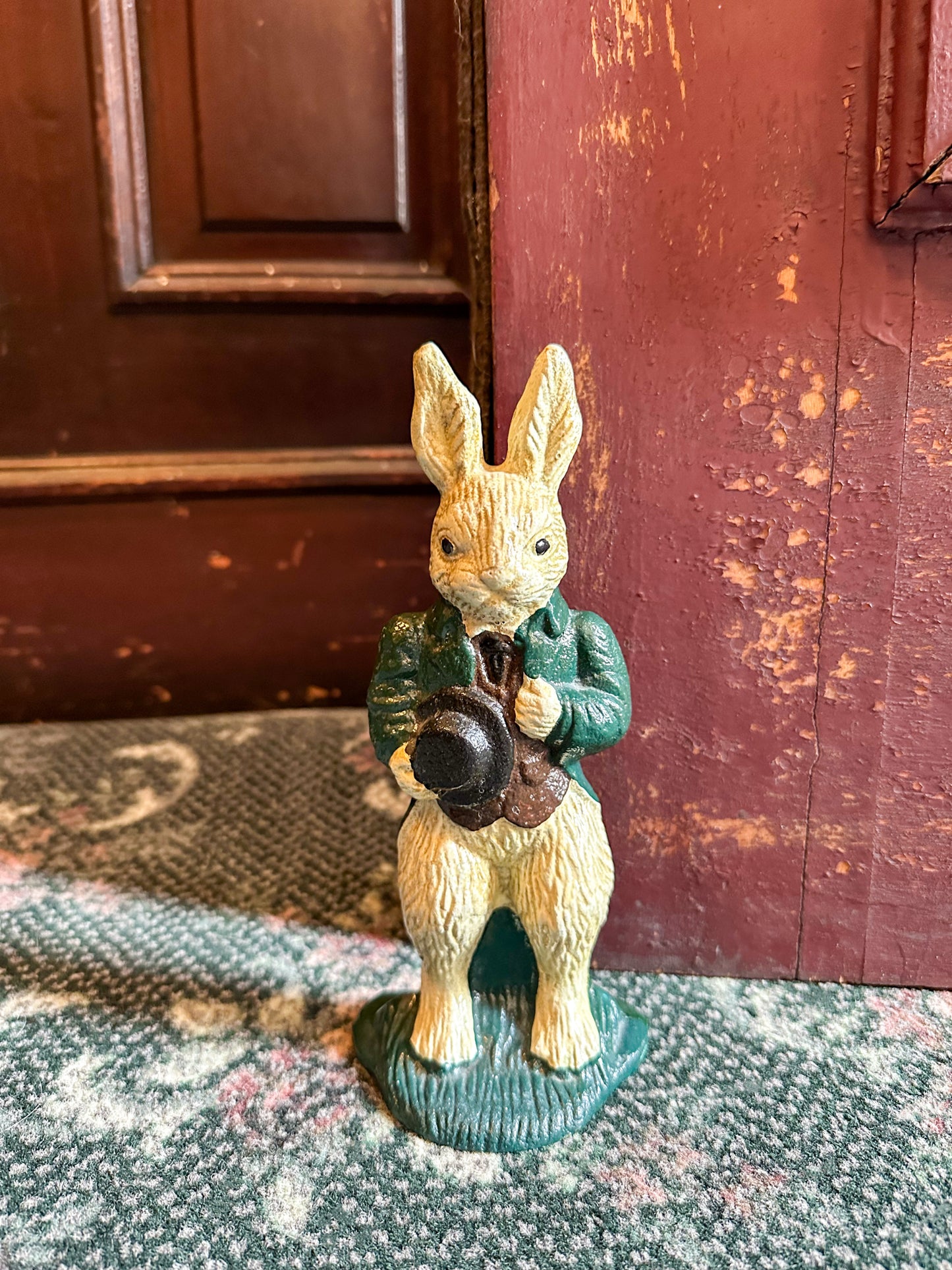 Vintage Cast Iron Rabbit Door Stop