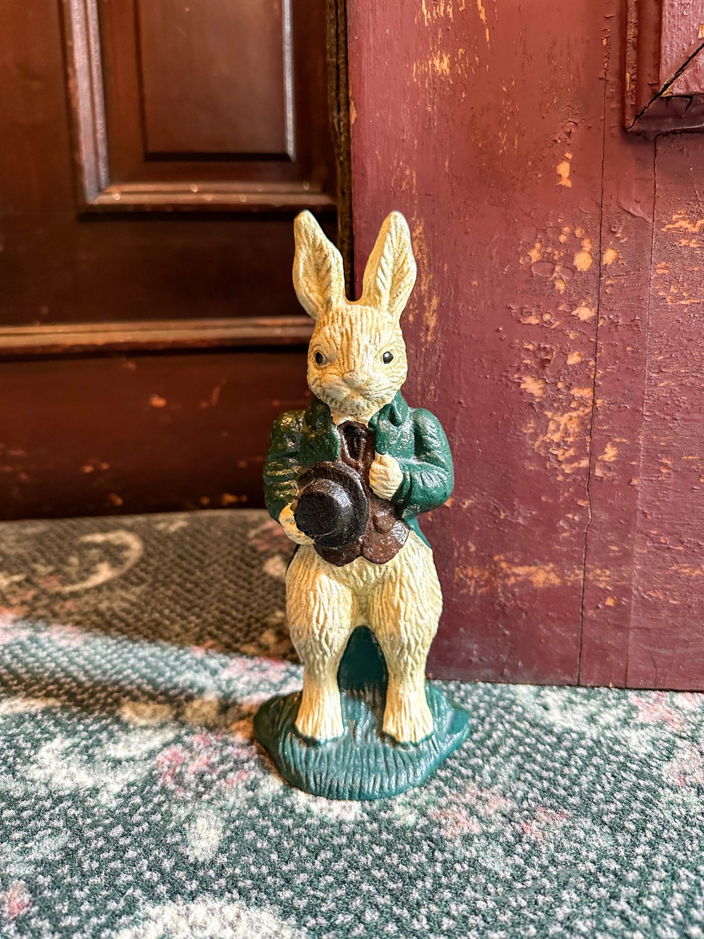 Vintage Cast Iron Rabbit Door Stop