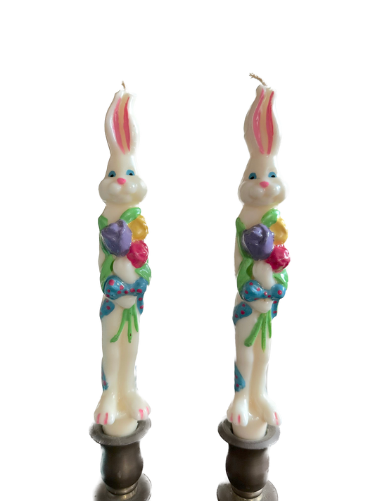Vintage Easter Bunny Taper Candles