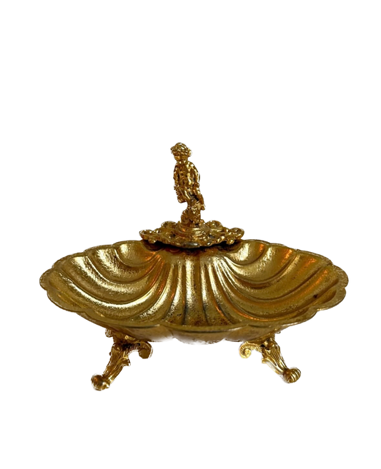 Gold Cherub Shell Dish