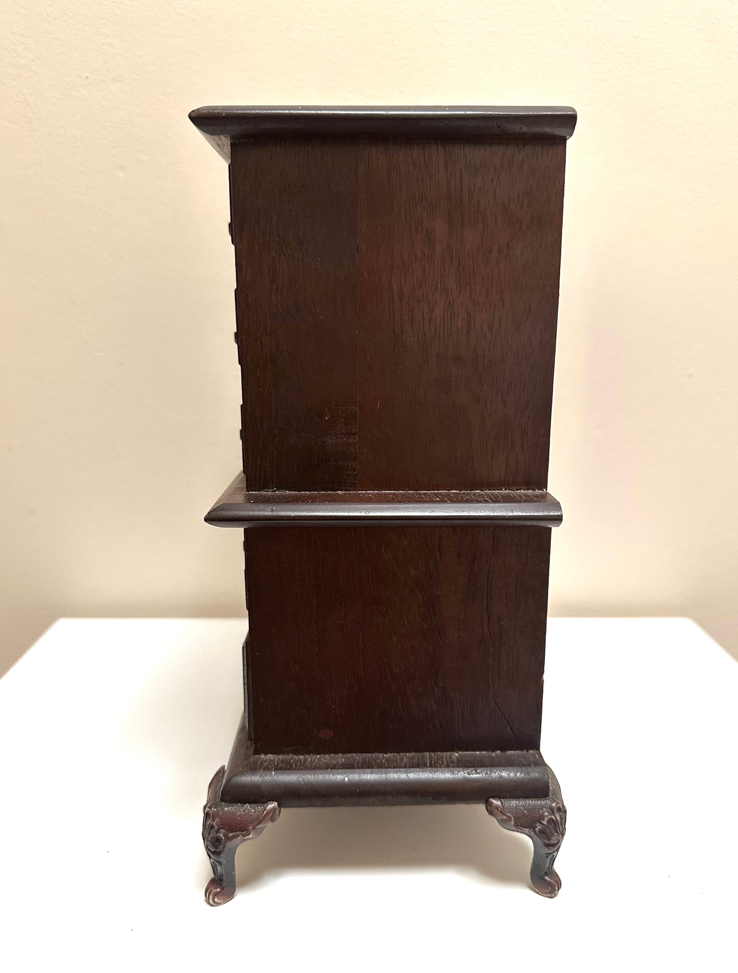 Vintage Footed Dresser Furniture Jewelry Box