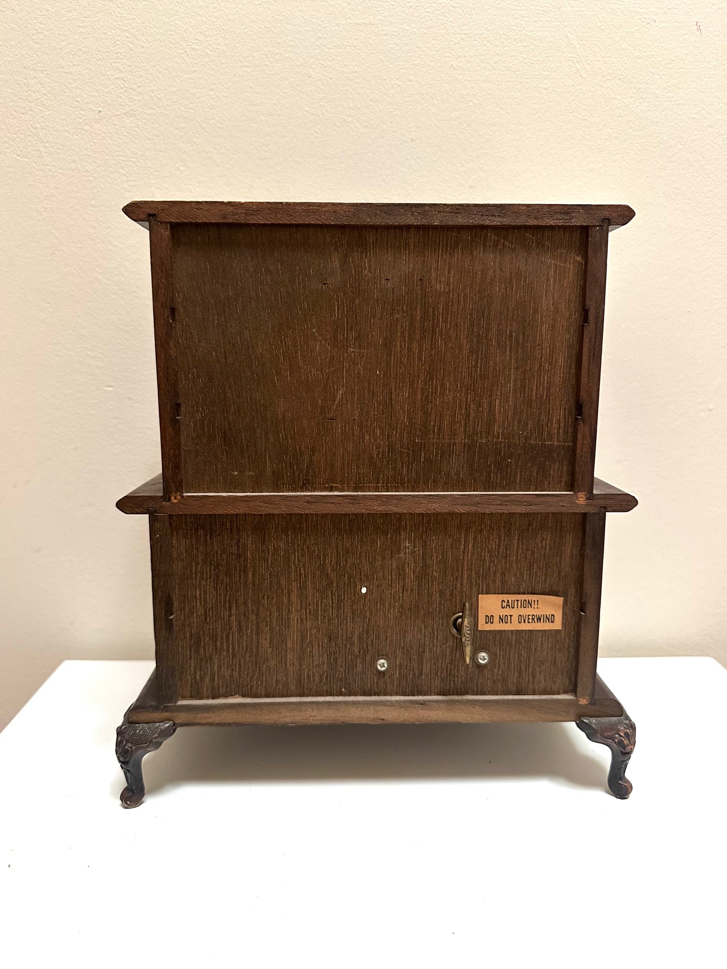 Vintage Footed Dresser Furniture Jewelry Box