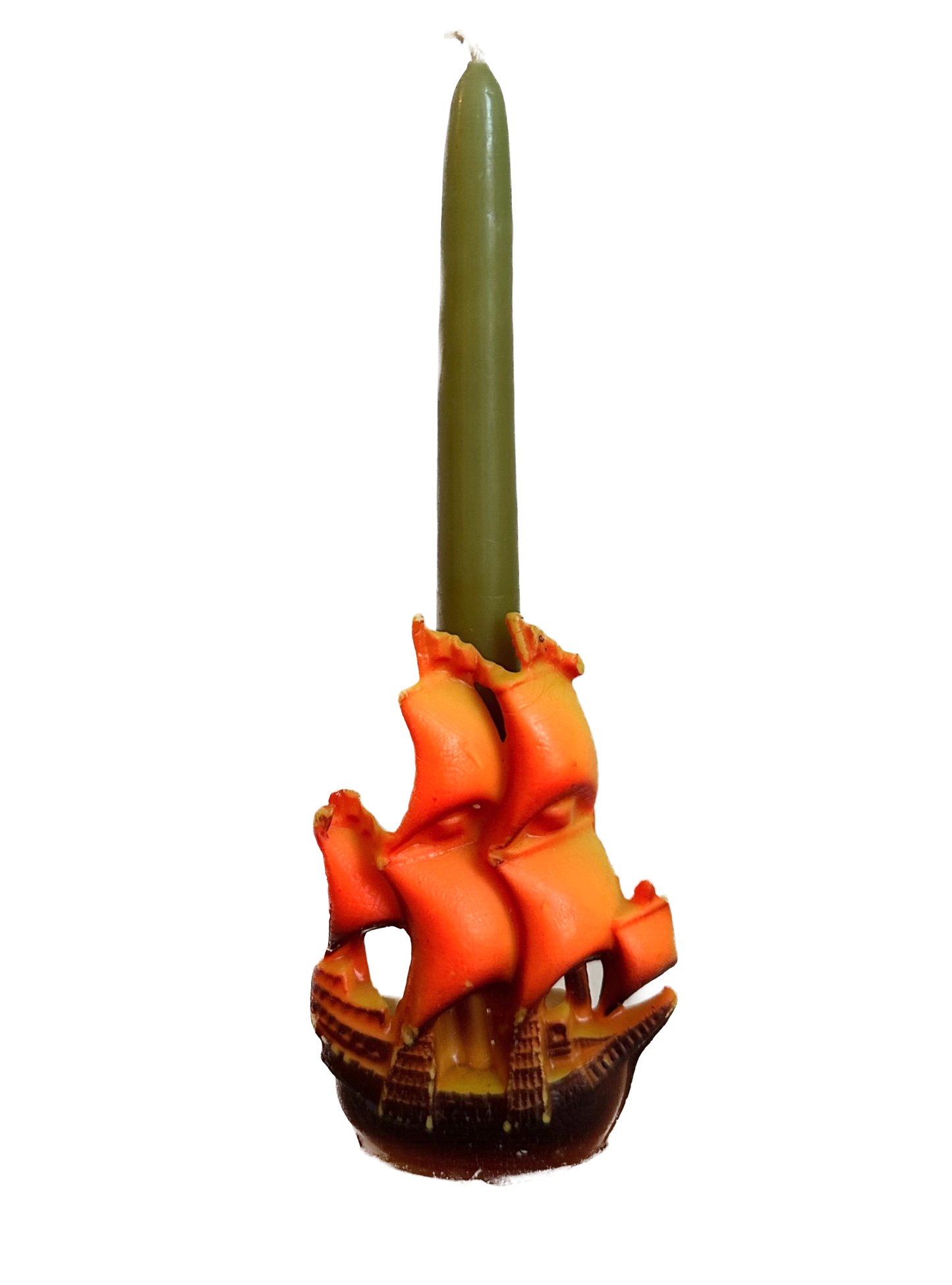 Vintage Gurley Thanksgiving Mayflower Ship Candle