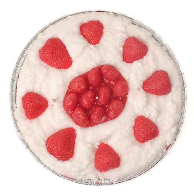 Large Holiday Strawberry Pie Candle