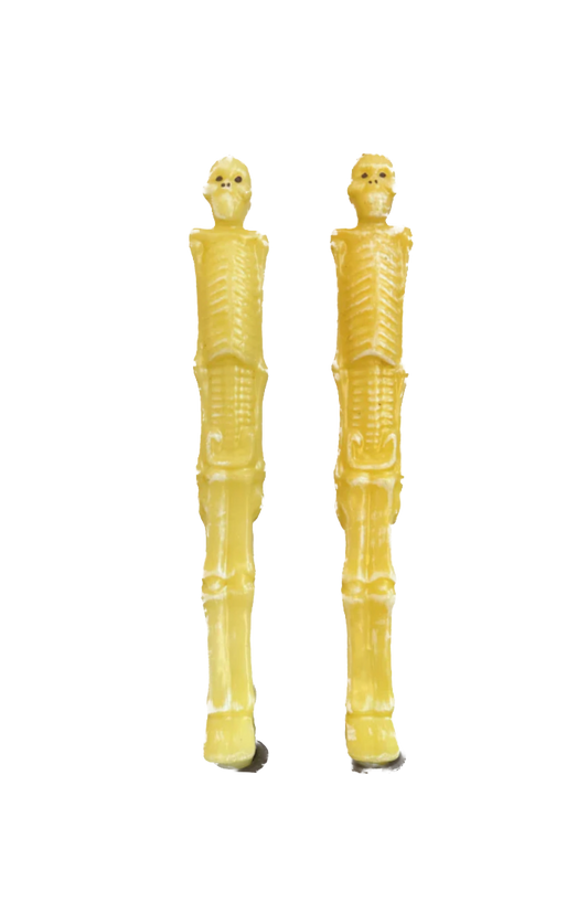Vintage Skeleton Taper Candles